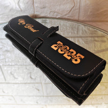 Load image into Gallery viewer, Elegant Personalized Pen In A Personalized Leather Pouch