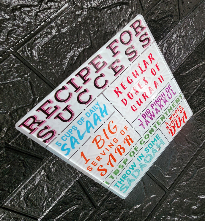 Recipe For Success Glass Photo Tile