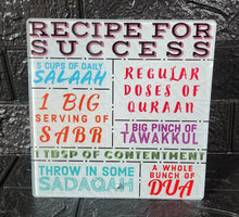 Load image into Gallery viewer, Recipe For Success Glass Photo Tile
