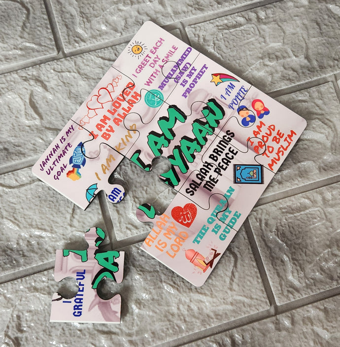 I Am A Proud Muslim Puzzle With Custom Name