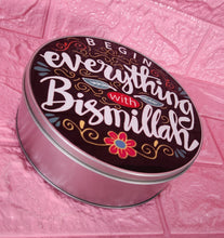 Load image into Gallery viewer, Start With Bismillah Metal Tin
