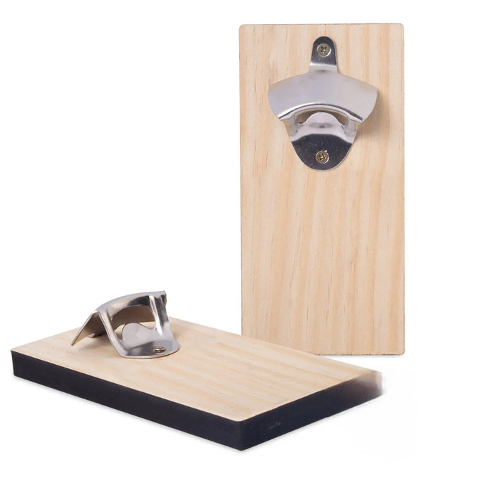 Wood Bottle Opener Wall Mount