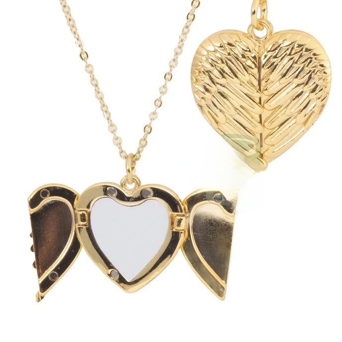 Gold Necklace - Angel Wings