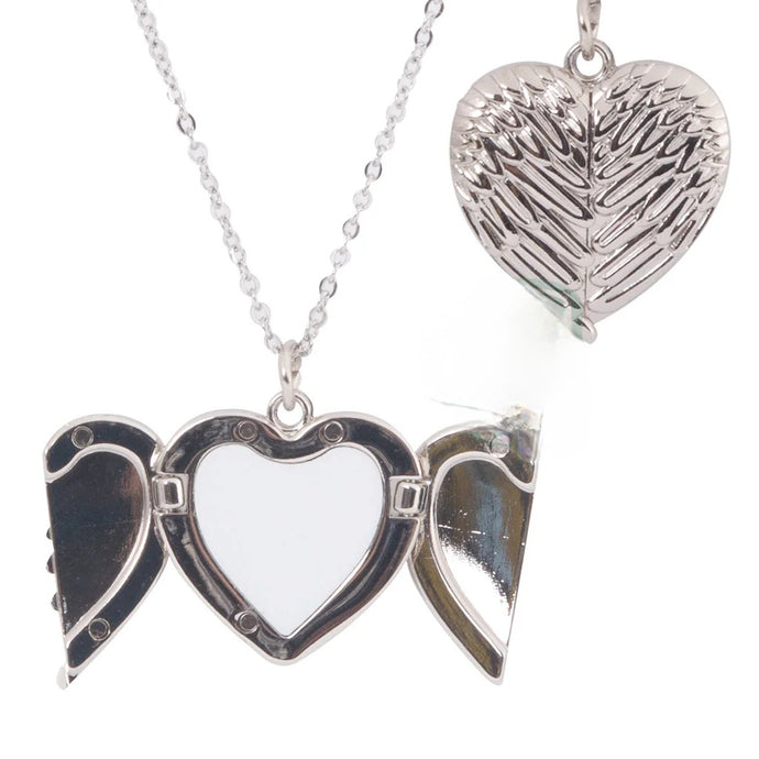 Silver Necklace - Angel Wings