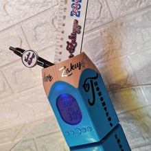 Load image into Gallery viewer, Personalized Pencil Holder with Digital Clock, Includes personalized Pen &amp; Ruler
